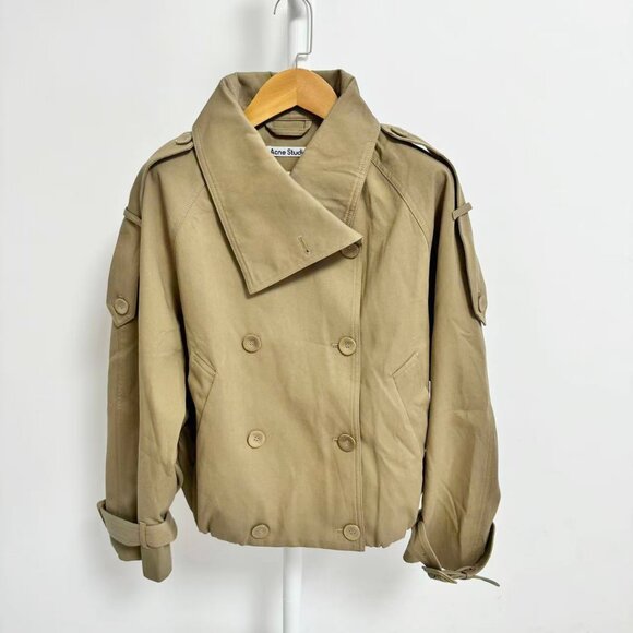 NWOT ！Acne Studios Oriso double-breasted twill jacket - Picture 4 of 14